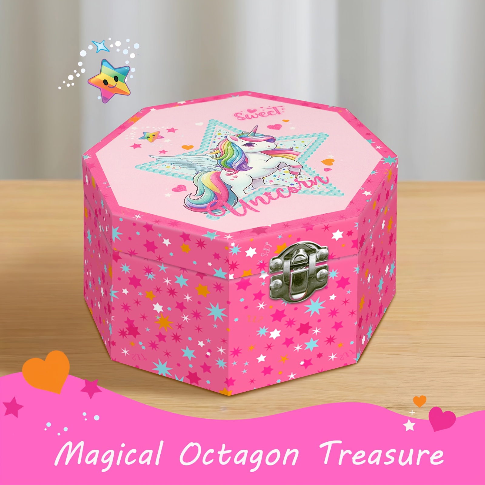Unicorn Musical Jewelry Box with Rotating Figurine
